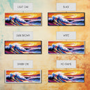 Ocean Waves, Sunset Beach, Vibrant Coastal, Modern Art, Canvas Print, Living Room Wall Art, Beach House Decor, Large Wall Art