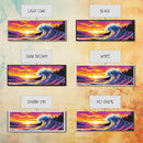 Tropical Wave, Bold Sunset, Colorful Ocean, Surreal Art, Canvas Print, Coastal Wall Art, Beach House Decor, Vibrant Landscape
