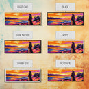 Woman By Lake, Serene Landscape, Sunset Painting, Nature Art, Canvas Print, Cozy Bedroom Art, Modern Wall Decor, Boho Living Space