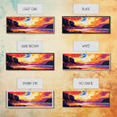 Canyon Sunset, River View, Dramatic Landscape, Framed Canvas Print, Bold Colors, Scenic Wall Art, Living Room Decor, Rustic Home