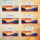 Mountain Sunset, Forest View, Framed Canvas Print, Cozy Cabin Decor, Vibrant Landscape Art, Fall Wall Art, Living Room Art, Rustic Home