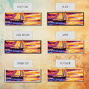 Sailboat Sunset, Nautical Scene, Framed Canvas Print, Coastal Wall Art, Ocean Decor, Vibrant Seascape, Beach House Artwork, Gift Idea