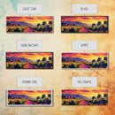 Vineyard Sunset, Rolling Hills, Wine Country, Framed Canvas Print, Farmhouse Art, Dining Room Wall Art, Living Room Decor, Vibrant Colors