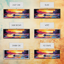 Sunset Swimmer, Water Reflection, Vibrant Wall Art, Framed Canvas Print, Living Room Decor, Modern Art, Colorful Home Accent