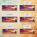 Rolling Fields, Golden Landscape, Sunset Art, Canvas Print, Country Home Decor, Farmhouse Wall Art, Warm Autumn Painting, Vibrant Sky