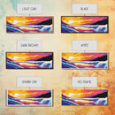 River Sunset, Cascading Water, Canvas Print, Waterfall Wall Art, Nature Inspired Painting, Colorful Landscape Art, Living Room Decor