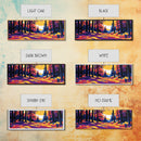 Autumn Forest, Fall Wall Art, Vibrant Nature Scene, Rustic Cabin Decor, Canvas Print, Woodland Path, Cozy Living Room Art, Adventure