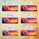 Volcanic Eruption, Sunset Sky, Canvas Print, Colorful Landscape Art, Bold Nature Decor, Abstract Wall Art, Living Room Wall Art