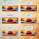 Beach Hat, Coastal Sunset, Canvas Print, Vibrant Seascape Art, Boho Wall Decor, Summer Vibes, Warm Home Decor, Bedroom Wall Art