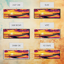 Speedboat, Ocean Sunset, Coastal Escape, Canvas Print, Vibrant Nautical Art, Beach House Wall Decor, Living Room Artwork, Boho Style