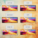 Majestic Peak, Sunset Glow, Vibrant Landscape, Canvas Print, Colorful Adventure Art, Bedroom Wall Decor, Wanderlust Mountain Scene