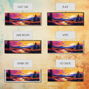 River Valley, Wild Nature, Sunset Glow, Canvas Print, Rustic Wall Art, Mountain Landscape, Vibrant Home Decor, Scenic Painting