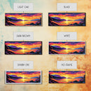 Mountain Lake, Vibrant Sunset, Serene Water, Canvas Print, Relaxing Wall Art, Nature Painting, Bedroom Art, Cabin Aesthetic, Gift Idea