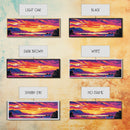 Scenic Lake Art, Sunset Painting, Vibrant Nature Scene, Rustic Wilderness Wall Art, Cozy Cabin Decor, Colorful Mountain Art, Canvas Print