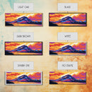 Majestic Mountain Art, Bold Colorful Landscape, Vibrant Sunset Scenery, Rustic Lodge Wall Decor, Western Adventure Aesthetic, Canvas Print