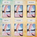 Ethereal Sky, Dreamy Seascape, Colorful Abstract Art, Rainbow Reflection, Modern Landscape, Framed Canvas Print, Living Room Wall Art