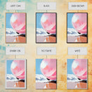 Pink Sphere, Surreal Art, Framed Canvas Print, Abstract Minimalist Decor, Dreamy Pastel Wall Art, Modern Home Design, Gallery Artwork