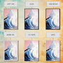 Surf Wave Art, Coastal Wall Decor, Abstract Ocean Painting, Large Modern Seascape, Framed Canvas Print, Nautical Themed Wall Art