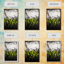 Minimalist Grass Field, Black White Green Nature Art, Abstract Farmhouse Wall Decor, Modern Simple Landscape, Framed Canvas Print