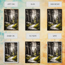 Sunlit Trail, Forest Path, Nature Landscape, Canvas Print, Woodland Wall Art, Minimalist Art, Living Room Decor, Fall Aesthetic