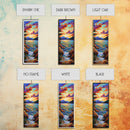 Sunset Lake, Vibrant Sky, Mountain View, Tranquil Nature Scene, Framed Canvas Print, Rustic Cabin Wall Art, Peaceful Decor
