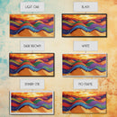 Desert Hills, Color Layers, Sunset Sky, Canvas Print, Boho Abstract Wall Art, Eclectic Bedroom Print, Vibrant Hallway Decor