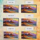 Mountain Desert, Beach, Sunset, Vibrant Desert Mountain Canvas Print, Colorful Southwest Wall Art, Living Room Fall Landscape