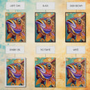 Fish Colorful, Tropical, Bold, Framed Canvas Print, vibrant ocean art, coastal bathroom decor, abstract tropical fish painting, boho beach