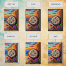 Mandala Sun, Beach Sunset, Boho Symbolism, Coastal Meditation Art, Zen Decor, Living Room Wall Art, Canvas Print, Colorful Texture