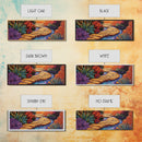 Garden Pathway, Floral Stream Art, Bold Colors, Succulent Garden Style, Framed Canvas Print, Kitchen or Hallway Wall Art