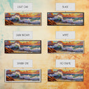 Vibrant Wave Break, Sunset Beach Art, Ocean Surf Decor, Modern Seascape Accent, Living Room Wall, Framed Canvas Print