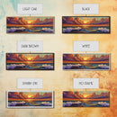 Dramatic Clouds, Sunset Sea, Ocean Glow, Framed Canvas Print, Bold Coastal Wall Art, Colorful Living Room Decor, Dreamy Seascape Style