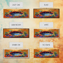 Autumn Oasis, Colorful Pond, Nature Fantasy, Framed Canvas Print, Fall Wall Art, Botanical Bedroom Decor, Vibrant Landscape Painting