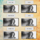 Ocean Texture, Abstract Waves, Modern Female, Artistic Portrait, Canvas Print, fashion wall art, glam room decor, minimal black white