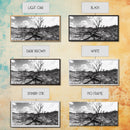 Barren Tree Landscape, Post Fire Terrain, Dystopian Forest Scene, Survival Mood, Canvas Print, Office Wall Art, Dark Nature Decor