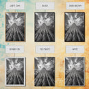 Tall Cactus, Desert Skies, Cactus Wall Art, Framed Canvas Print, Boho Desert Decor, Minimalist Nature Print, Bedroom Southwest Style