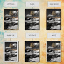 Palm Tree, Desert Oasis, Reflection Pond, Framed Canvas Print, Tropical Wall Art, Boho Decor, Minimalist Landscape Photography