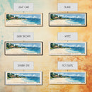 Honeymoon Beach, Fiji Watercolor Print, Vacation Gift, Fiji Wall Art, Beach Painting, Beach Decor, Large Wall Art, Wood Frame Art