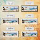Platys Gialos, Greece Watercolor Beach Print, Vacation Gift, Greece Wall Art, Framed Canvas Print, Framed Beach Painting