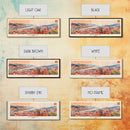 Bilbao Spain Wall Art, Panoramic Travel Poster, Panoramic Framed Canvas Print, City Wall Art, Wall Hanging Home Decor, Travel Art