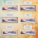 Porto Portugal Panoramic Travel Poster, Framed Canvas Print or Metal Wall Art, Travel Art, Home Decor, Panoramic Painting, Midcentury Art