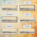 Foggia Italy Wall Art, Panoramic Travel Poster, Panoramic Framed Canvas Print, City Wall Art, Wall Hanging Home Decor, Travel Art
