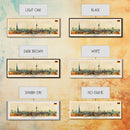 Gelsenkirchen Germany Panoramic Travel Poster, Framed Canvas Print or Metal Wall Art, Travel Art, Home Decor, Panoramic Painting, Midcentury Art