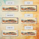 Ljubljana Slovenia Wall Art, Panoramic Travel Poster, Panoramic Framed Canvas Print, City Wall Art, Wall Hanging Home Decor, Travel Art