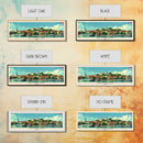 Belgrade Serbia Panoramic Travel Poster, Framed Canvas Print or Metal Wall Art, Travel Art, Home Decor, Panoramic Painting, Midcentury Art