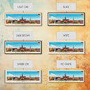 Braunschweig Germany Travel Art, City Art, Framed Canvas Print or Metal Wall Art, Europe Travel Poster, Panoramic Wall Art, Extra Wide Wall Art