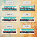 Dublin Ireland Panoramic Travel Poster, Framed Canvas Print or Metal Wall Art, Travel Art, Home Decor, Panoramic Painting, Midcentury Art