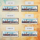 Manchester United Kingdom Panoramic Travel Poster, Framed Canvas Print or Metal Wall Art, Travel Art, Home Decor, Panoramic Painting, Midcentury Art