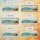 Toulon France Panoramic Travel Poster, Framed Canvas Print or Metal Wall Art, Travel Art, Home Decor, Panoramic Painting, Midcentury Art