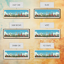 Vladikavkaz Russia Panoramic Travel Poster, Framed Canvas Print or Metal Wall Art, Travel Art, Home Decor, Panoramic Painting, Midcentury Art
